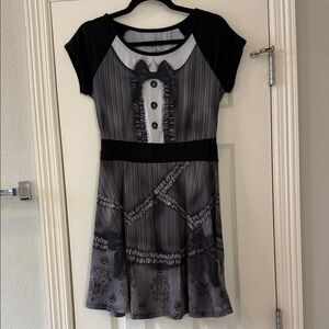 Disney’s Haunted Mansion Maid’s Lolita Ghost Black & Gray Skater-style Dress